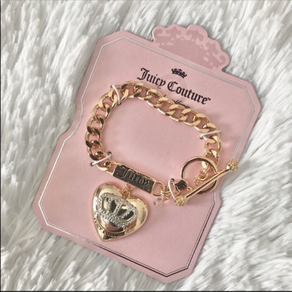 NWT JUICY COUTURE bracelet heart chunky - Picture 1 of 3